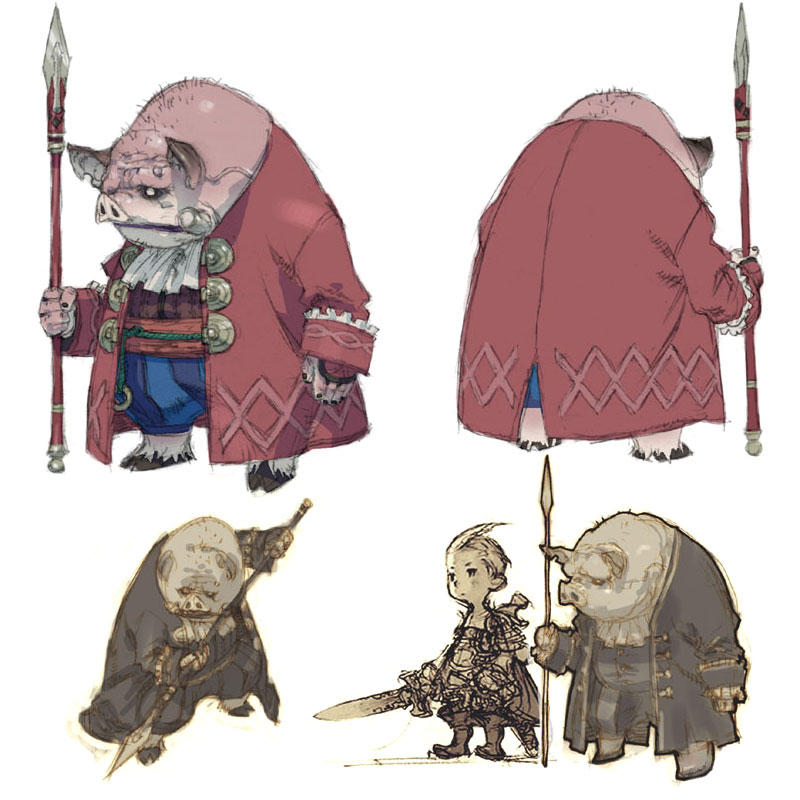 Orc Sentinel Art from Final Fantasy: The 4 Heroes of Light