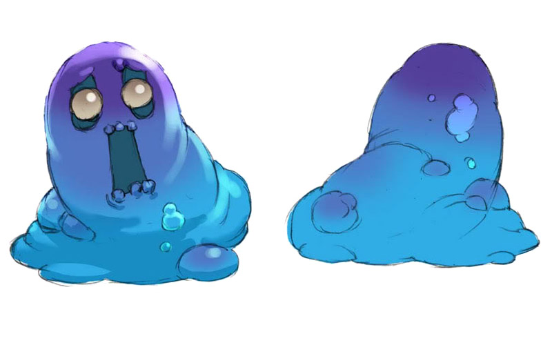 Slime Art from Final Fantasy: The 4 Heroes of Light