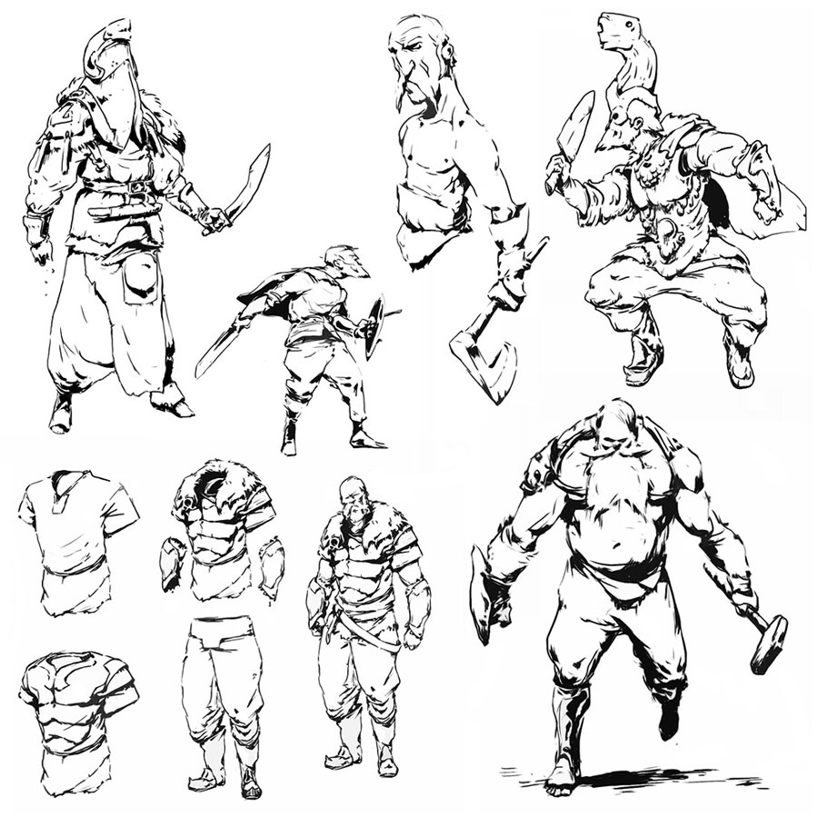Character Designs from Fortress