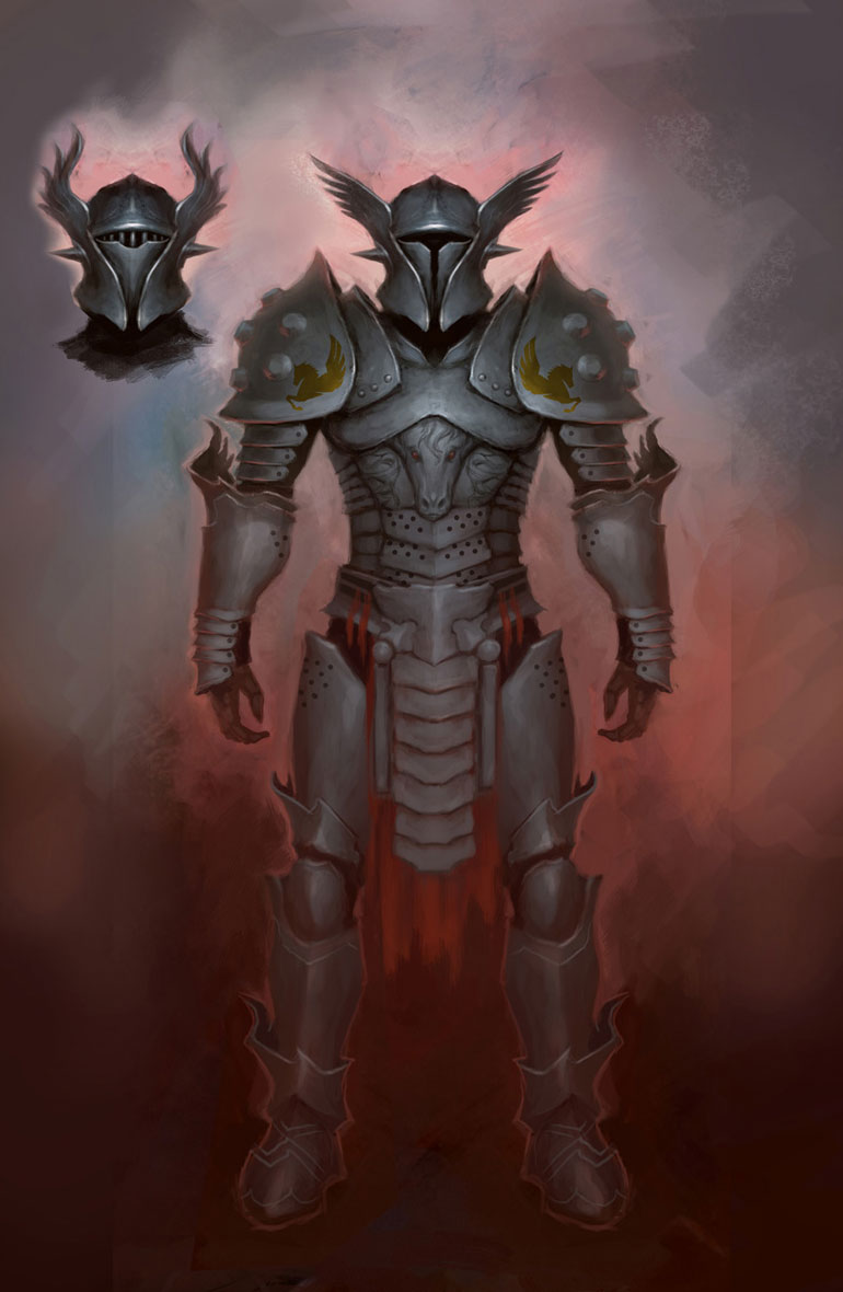 Winged Armor Concept Art from Guild Wars 2