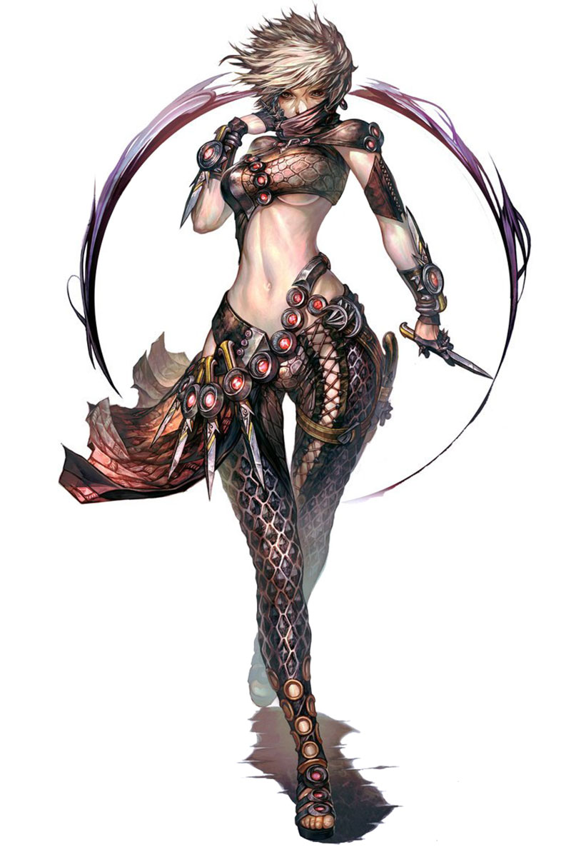 Assassin Female Art from Guild Wars 2