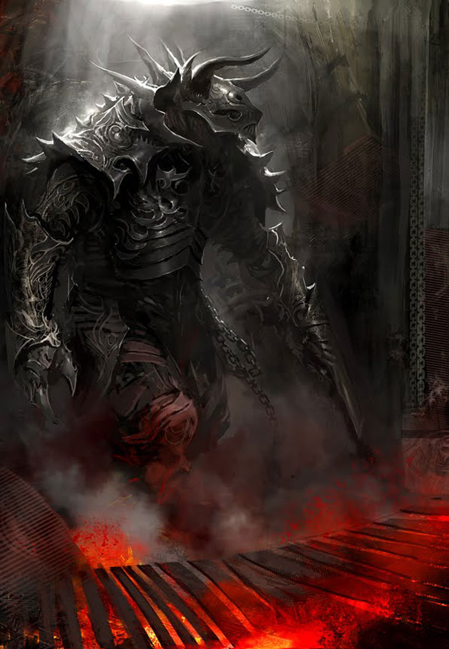 Charr Knight Art from Guild Wars 2