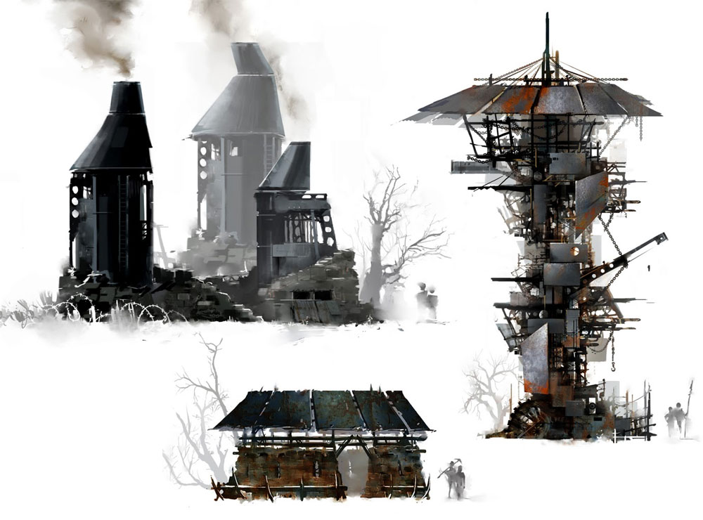 Charr Rural Tower Art from Guild Wars 2