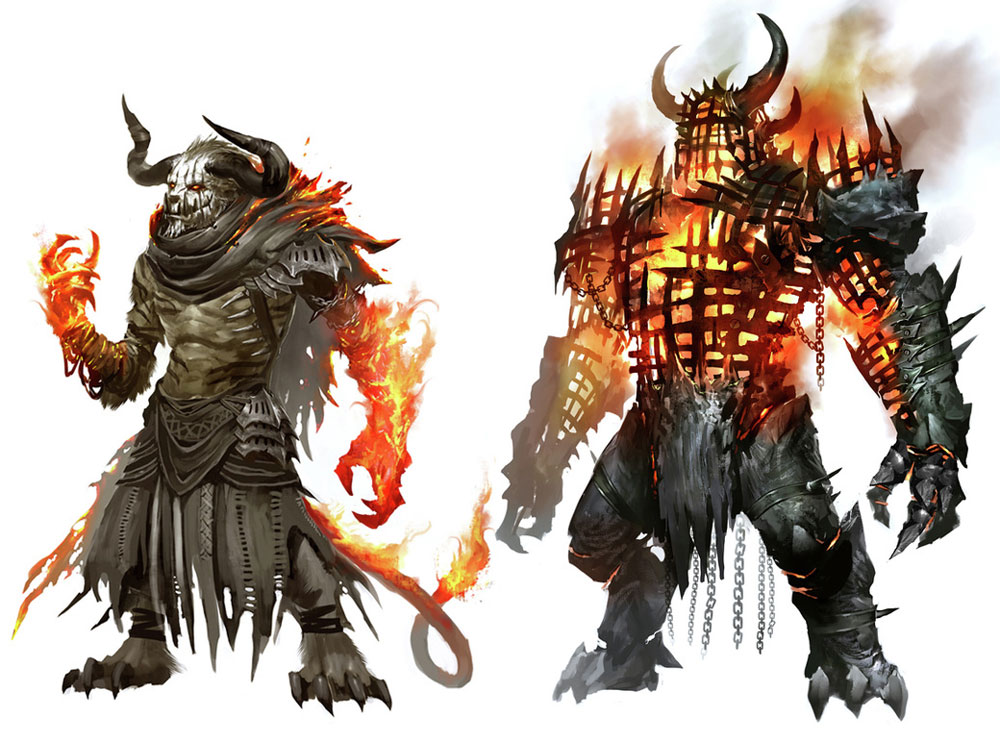 Charr Designs from Guild Wars 2