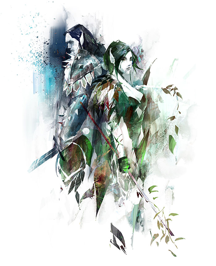 Sylvari Race Concept Art from Guild Wars 2