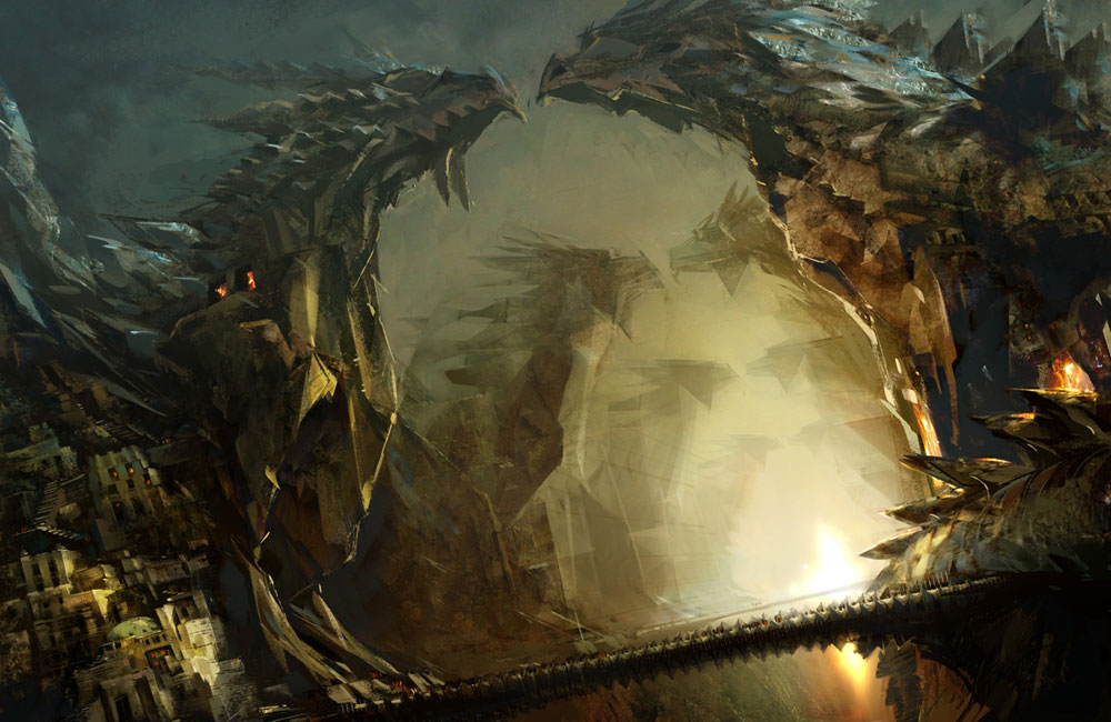 Dragon Alley Art from Guild Wars 2