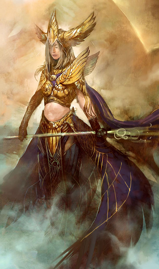 Dwayna Art from Guild Wars 2