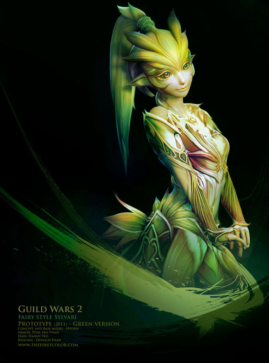 Fairy Style Sylvari Art from Guild Wars 2
