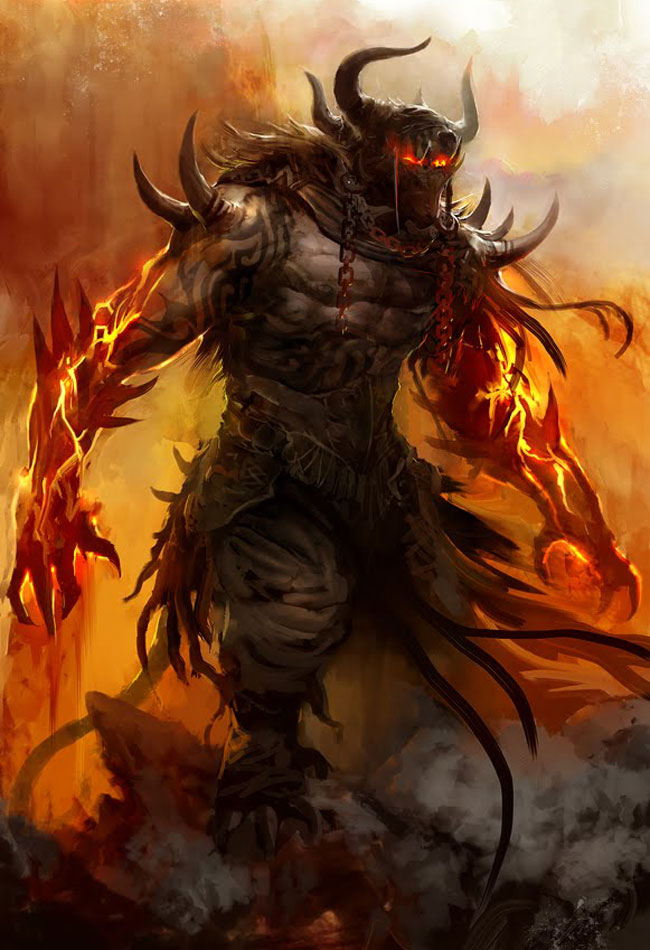 Flame Lord Art from Guild Wars 2