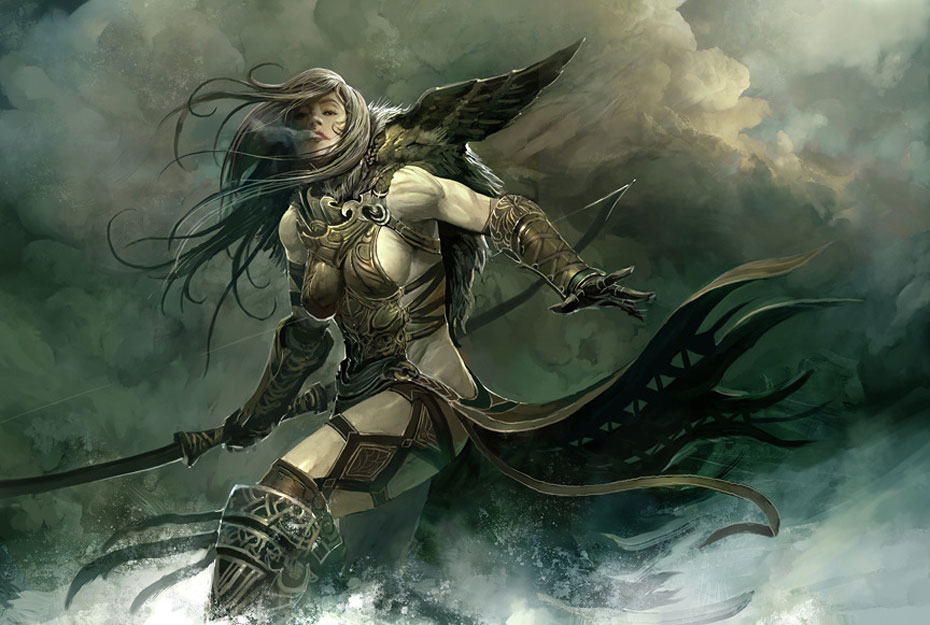 Norn Raven Art from Guild Wars 2