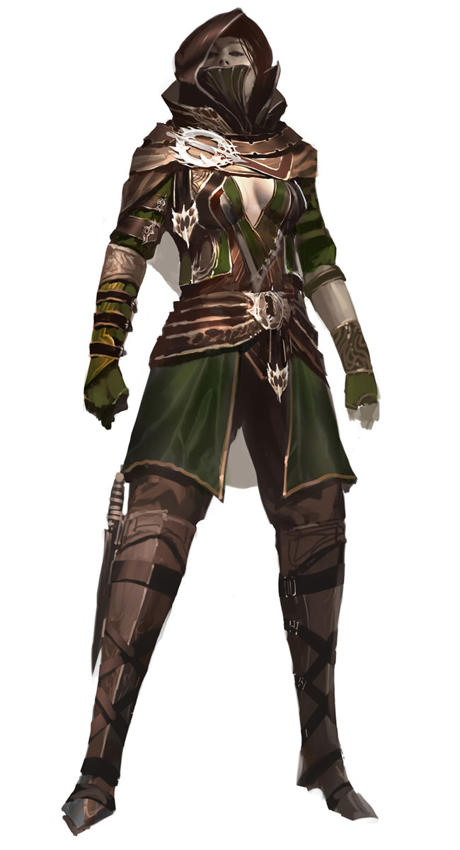 Shining Blade Female Art from Guild Wars 2
