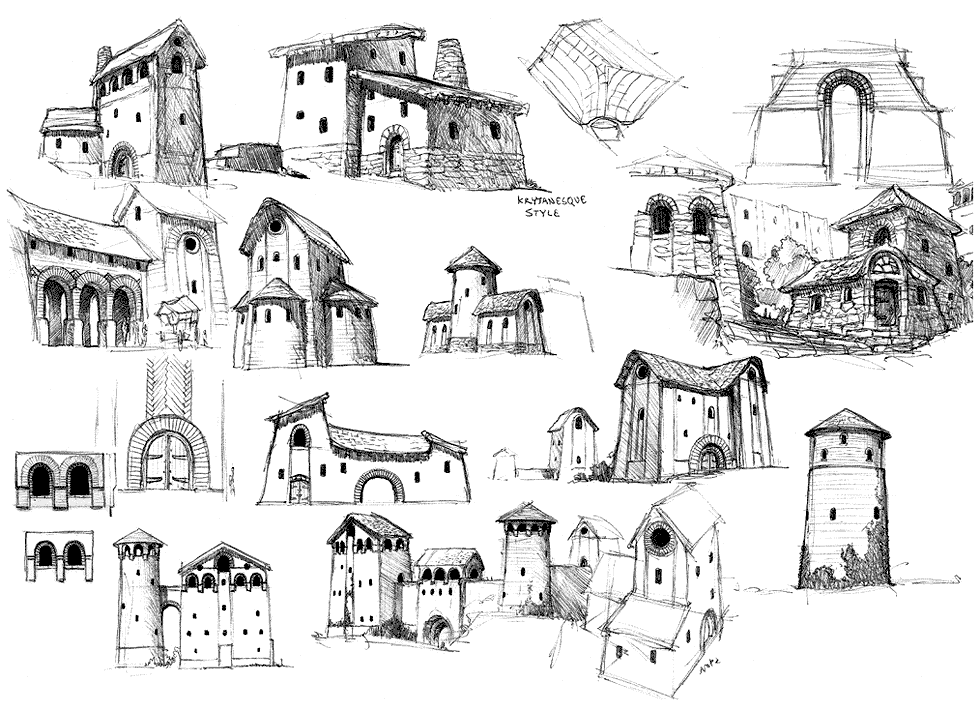 Divinity's Reach Sketches from Guild Wars 2