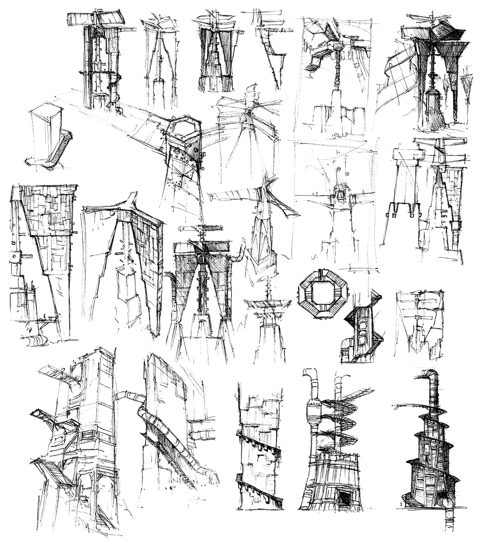 Dredge Sketches from Guild Wars 2