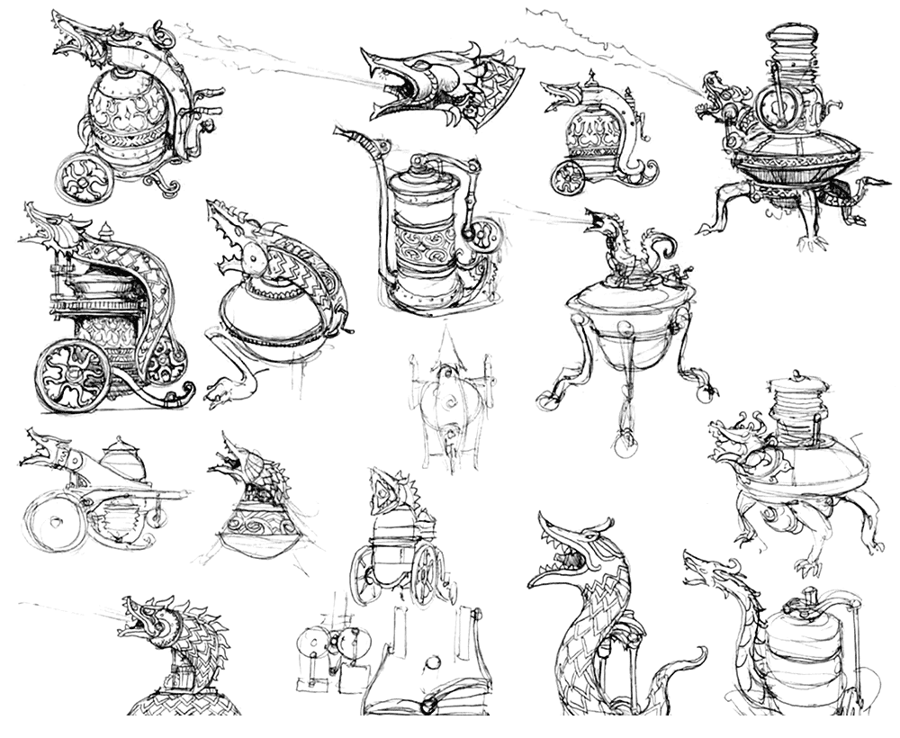 Machines Sketches from Guild Wars 2