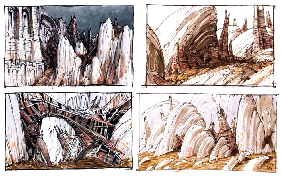 Structures Sketches from Guild Wars 2