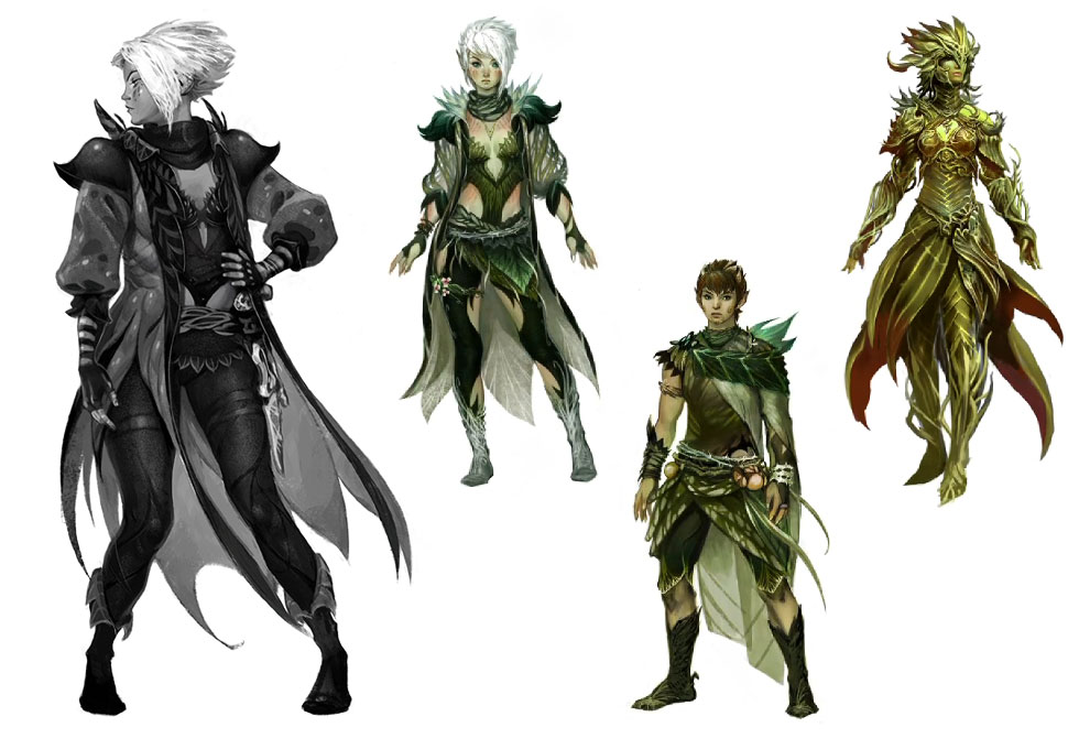 Sylvari Designs from Guild Wars 2