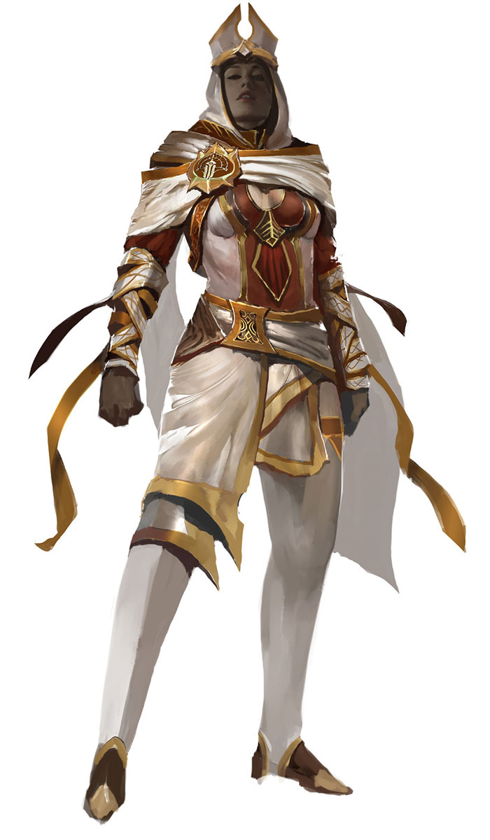 White Mantle Female Art from Guild Wars 2