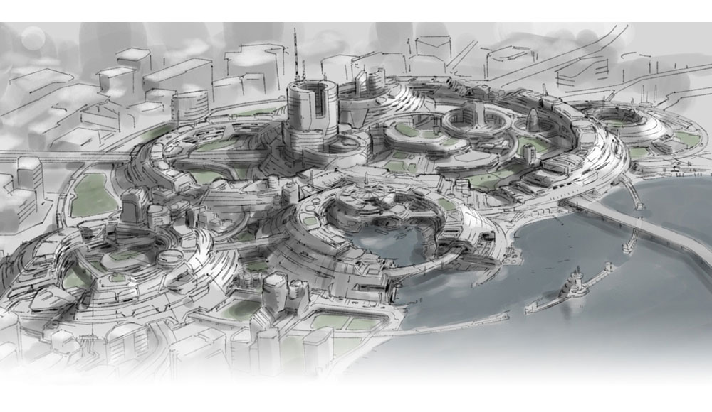 Mombasa Ringed Concept Art from Halo 3: ODST