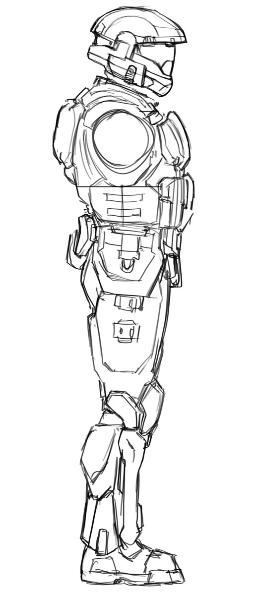 ODST Armor Concept Art from Halo 3: ODST