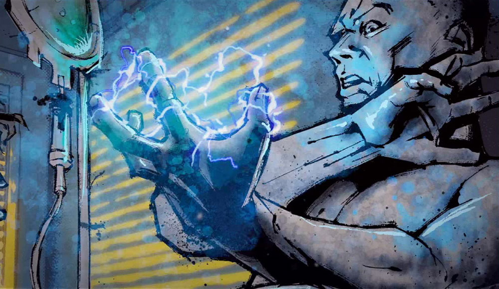 Cut Scene Art: Cole's Powers from inFamous