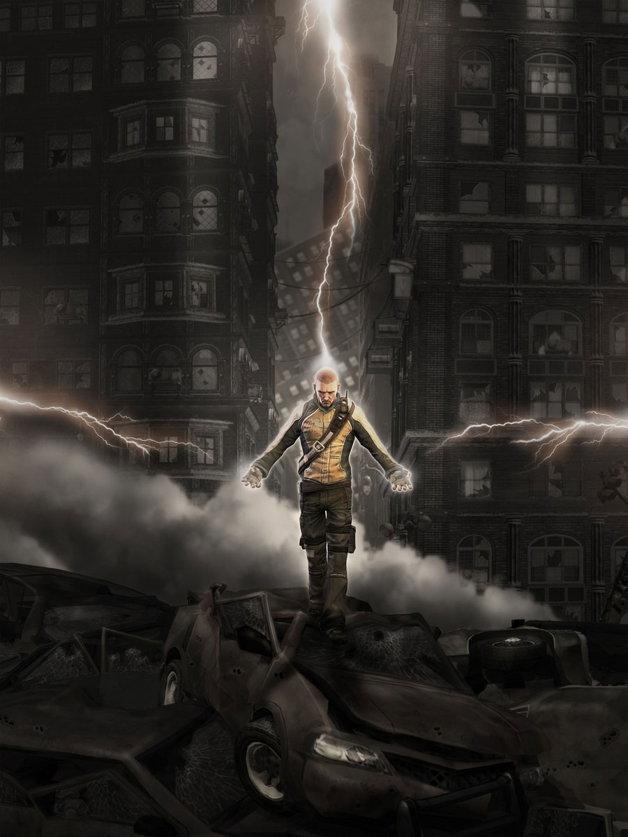 Promotional Poster Art from inFamous