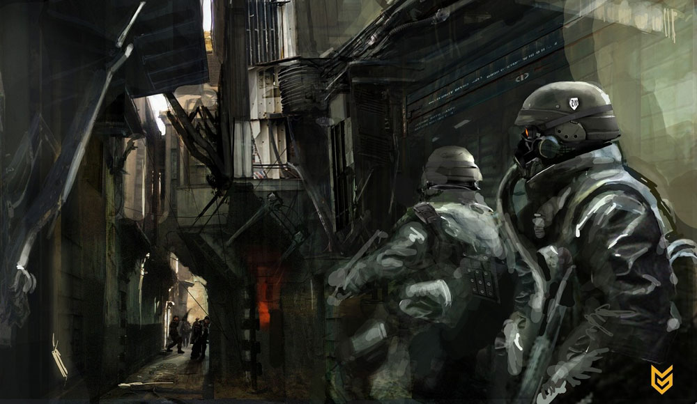 Alley Concept Art from Killzone 2