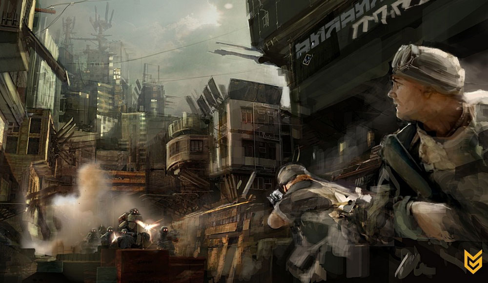 War Zone Concept Art from Killzone 2