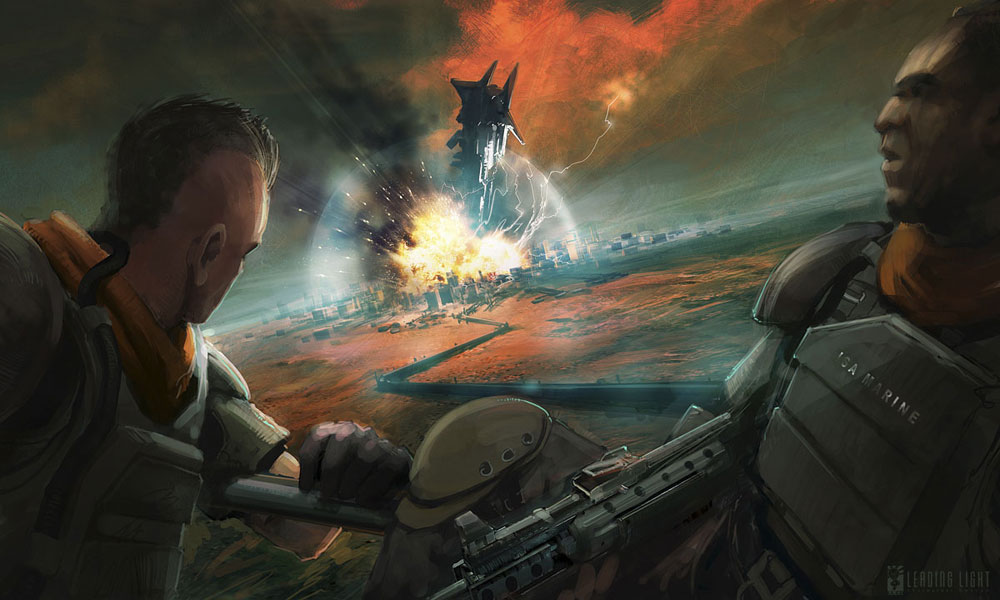 Explosion Concept Art from Killzone 2