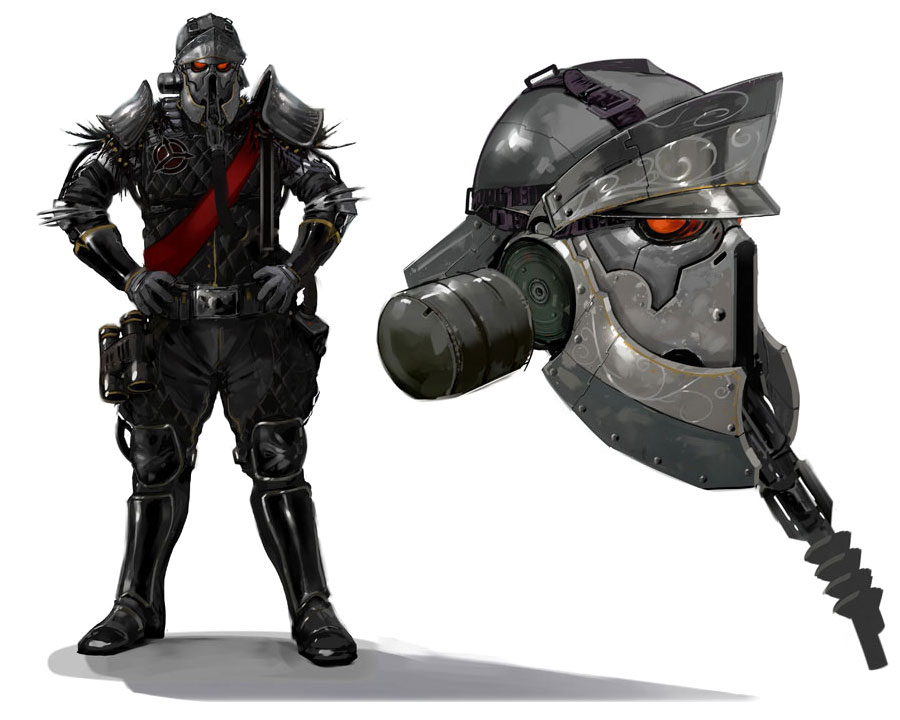 Radec Helmet Concept Art from Killzone 2