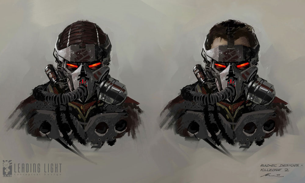 Radec Mask Concept Artwork from Killzone 2