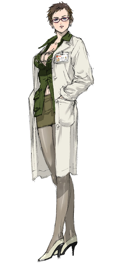 Dr. Michiko Takiyama Art from Metal Gear Ac!d 2