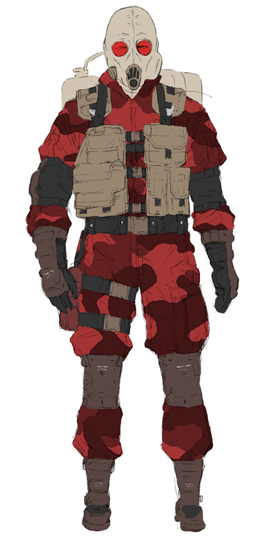 Genome Soldier Art from Metal Gear Ac!d 2