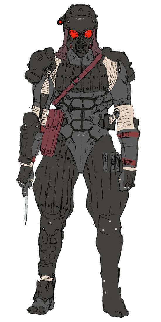 Genome Soldier Artwork from Metal Gear Ac!d 2