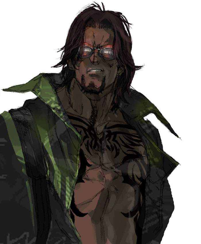 Golab Portrait Art from Metal Gear Ac!d 2