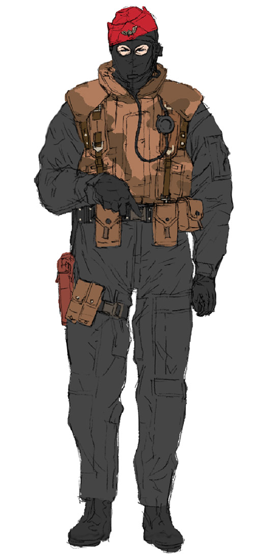 Soldier Concept Art from Metal Gear Ac!d 2