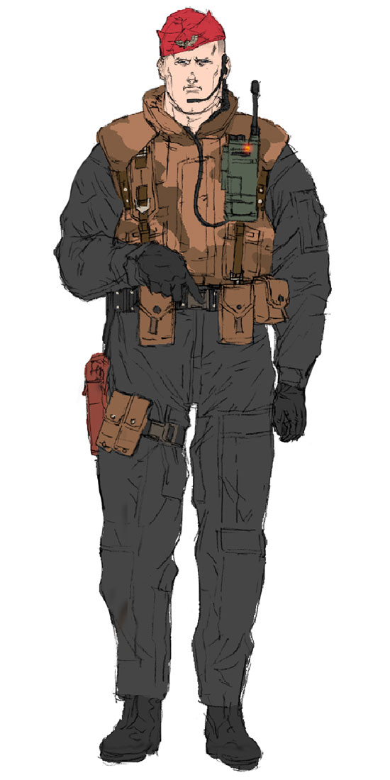 Soldier Concept Artwork from Metal Gear Ac!d 2