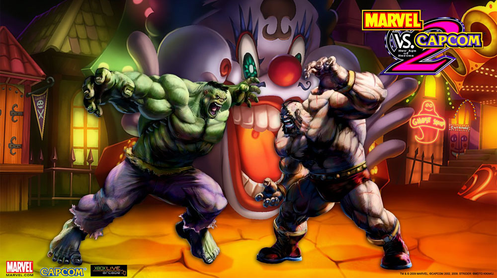 Hulk & Zangief Art from Marvel vs Capcom 2 (2009)