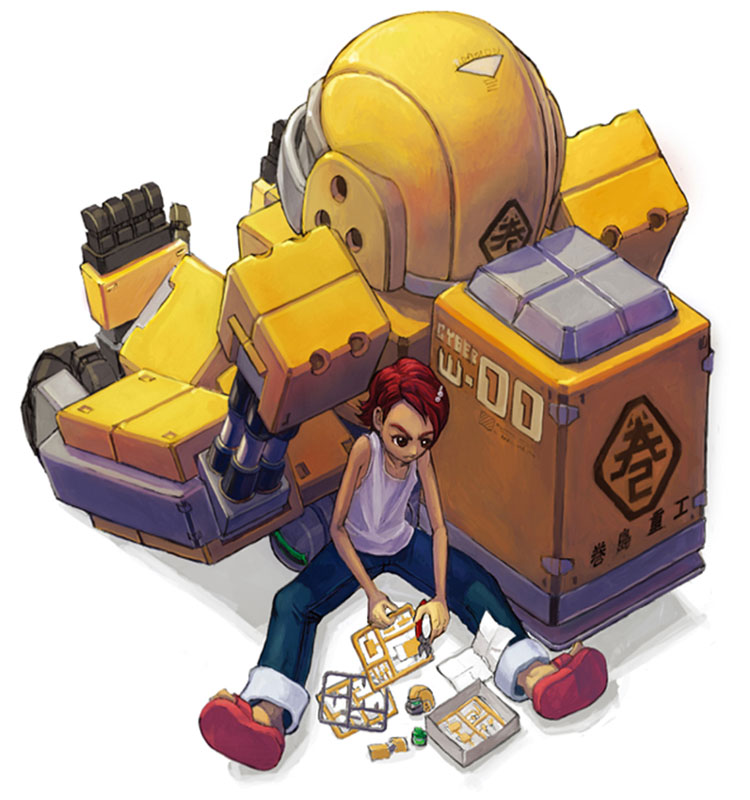 Cyber Woo Concept Art from NeoGeo Battle Coliseum