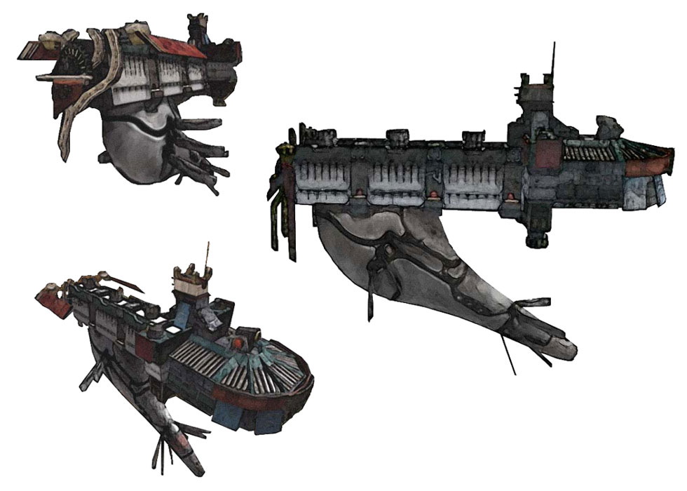 Assault Hovership Taishak Art from Panzer Dragoon Orta