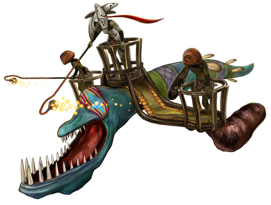 Baldor Wormrider Art from Panzer Dragoon Orta