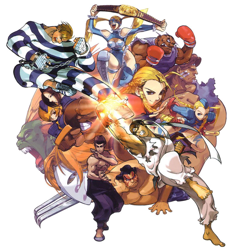 Characters Poster Artwork from Street Fighter Alpha 3