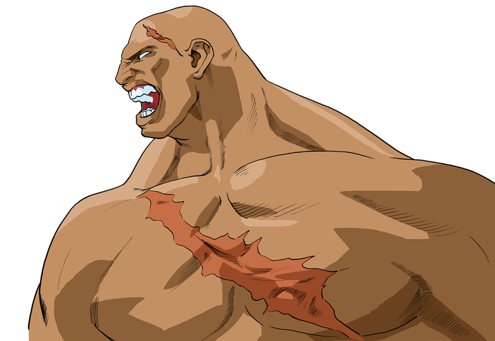 Sagat Artwork from Street Fighter Alpha 3
