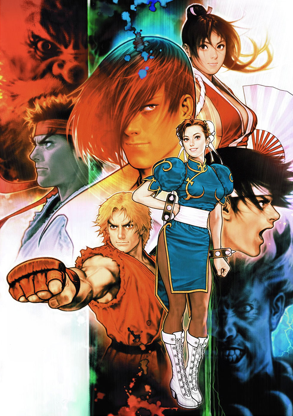 Characters Poster Art by Shinkiro from SNK vs. Capcom: SVC Chaos