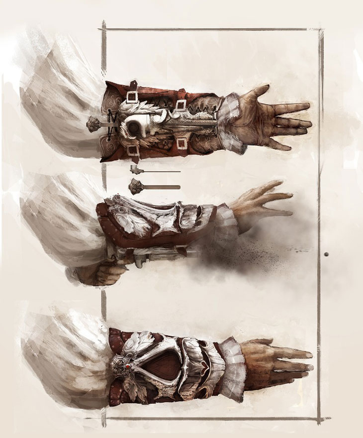 Hidden Gun Art from Assassin's Creed II