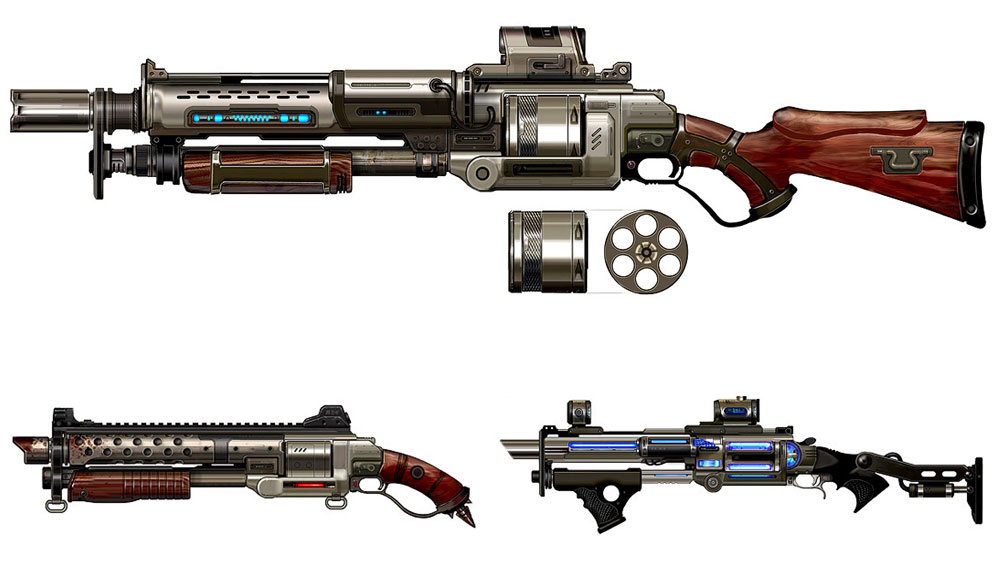 Combat Shotgun Art from Borderlands
