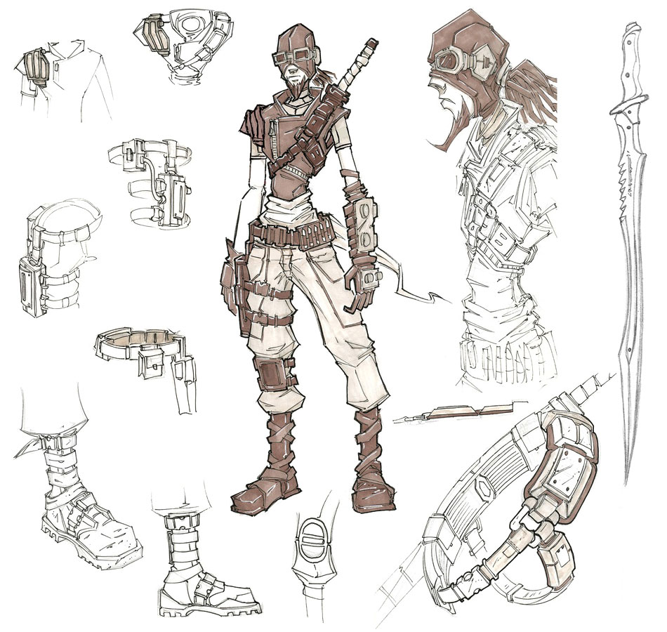 Mordecai Concept Art from Borderlands