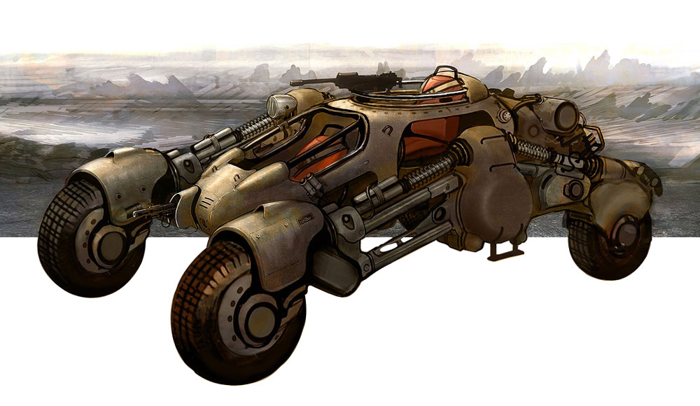 Runner Vehicle Art from Borderlands