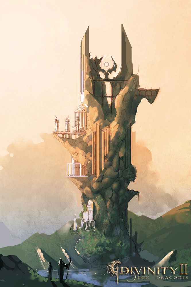 Battle Tower Art from Divinity II: Ego Draconis