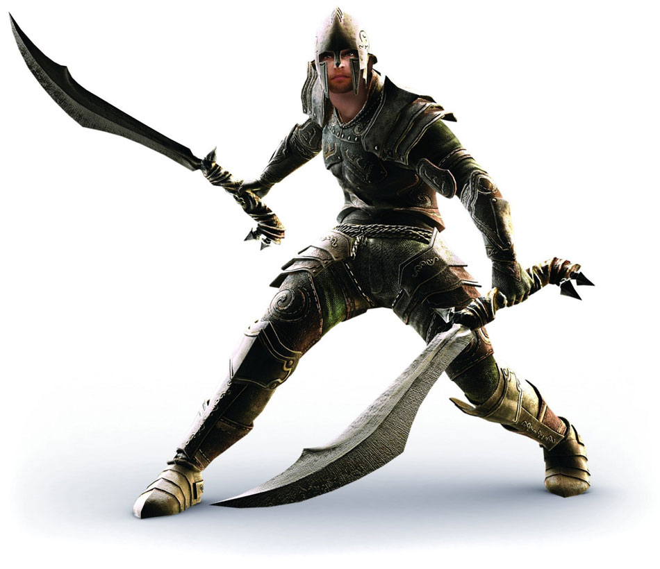 Dual Wielding Character Render from Divinity II: Ego Draconis