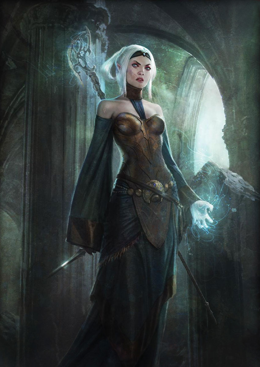 Elf Mage Poster Art from Dragon Age: Origins
